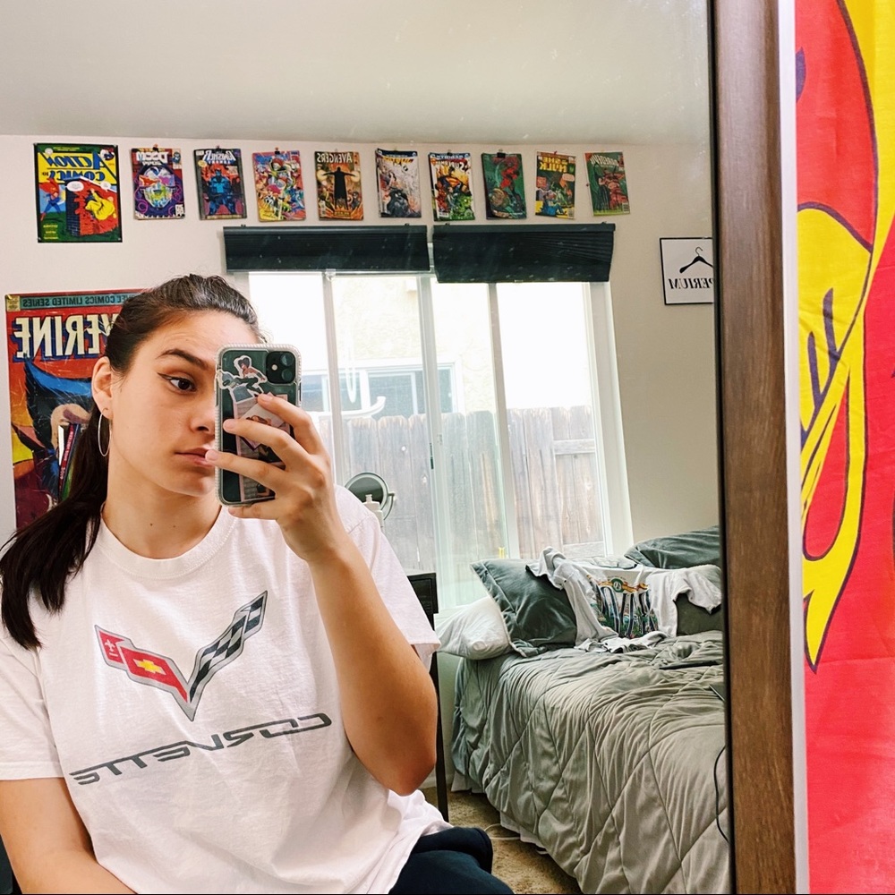 White Corvette Logo T-shirt